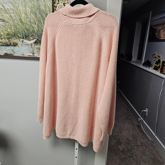 Woman within size 38/40 peach waffle sweater - Picture 5 of 5